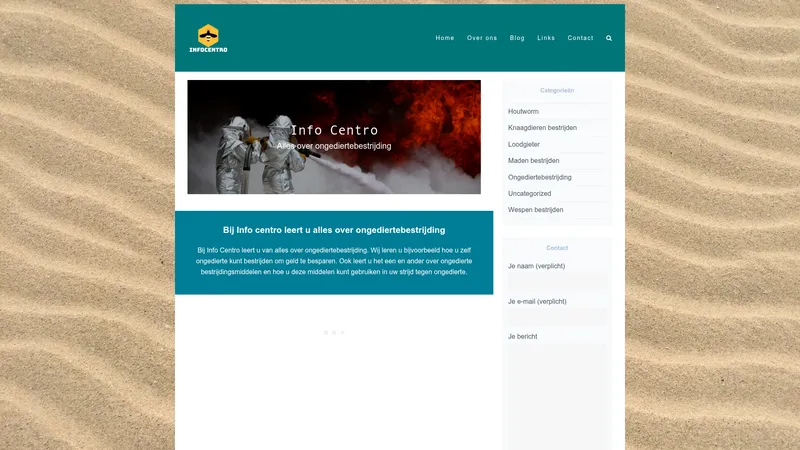 Website van Info Centro