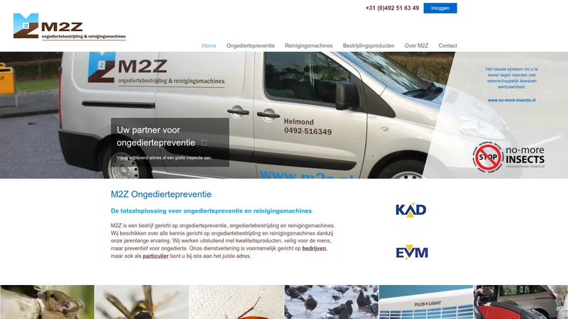 Website van M2z B.V