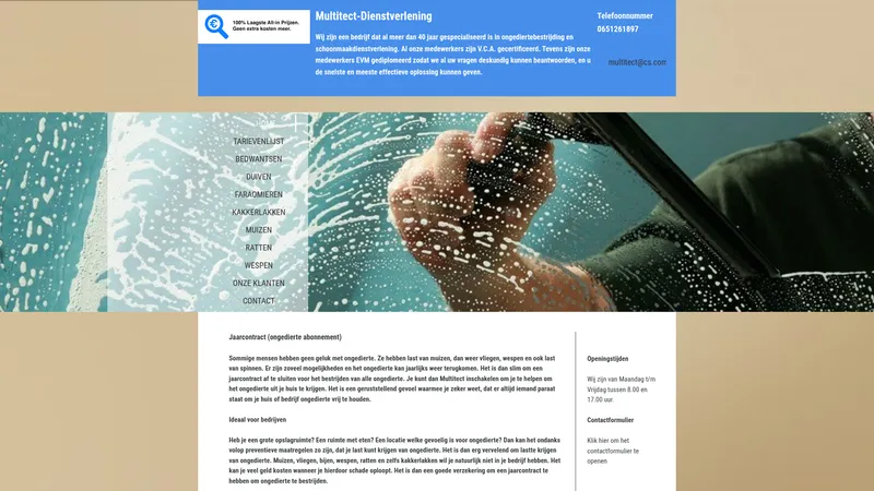 Website van Multitect