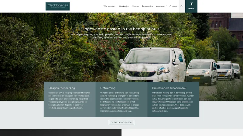 Website van Olischlager BV