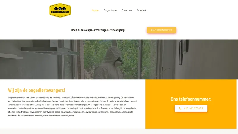 Website van Ongediertevanger