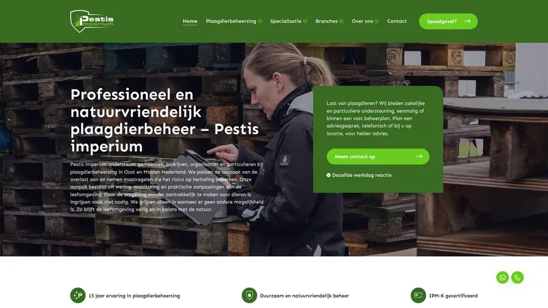 Website van Pestis imperium