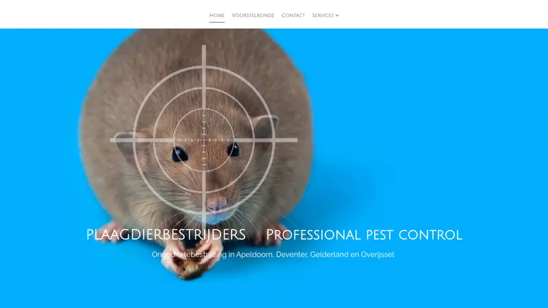 Website van Plaagdierbestrijders
