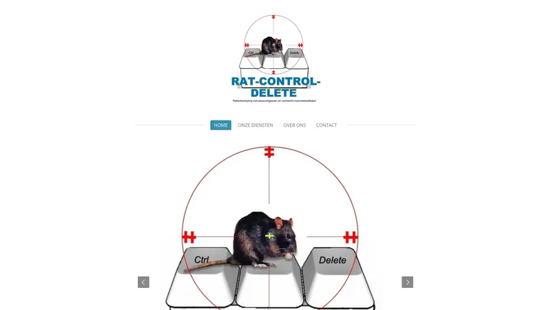 Website van Rat Control Delete